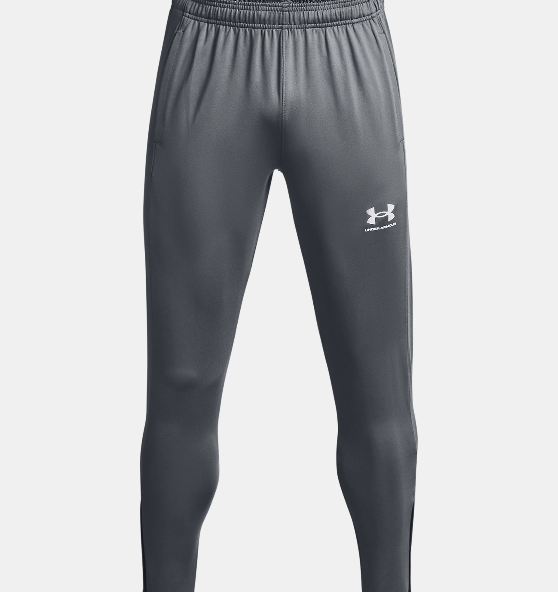 002 Black/Wire/Halo Gray MD Under Armour Mens Challenger Iii Knit Short 